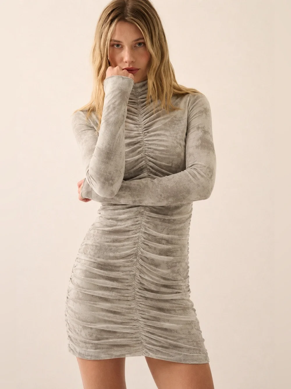 mesh dress long sleeve zara Zara Dotted Mesh Dress